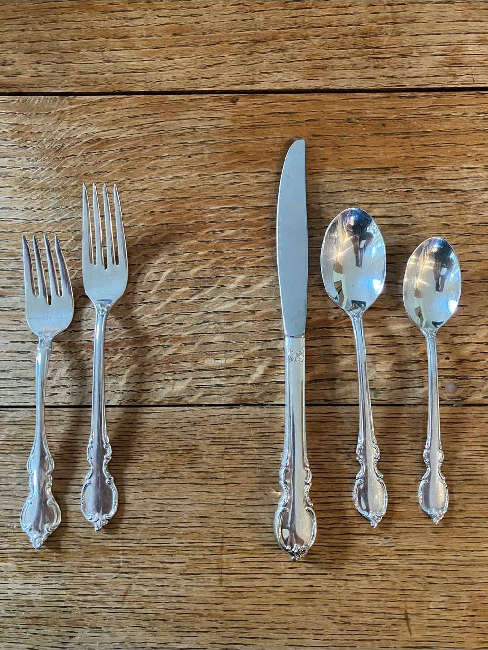 VTG 1847 Rogers Bros. Reflection IS Silver Plated Silverware 40 Piece Set